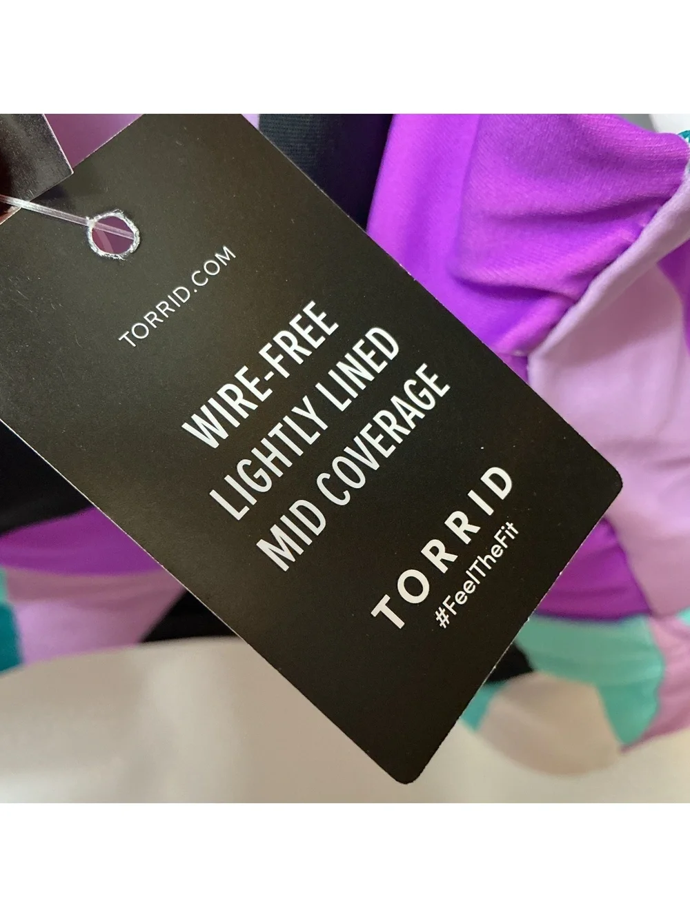 Torrid size 4 (US 26) Swim Top Women’s NWT Purple Teal Black Short Sleeve plus